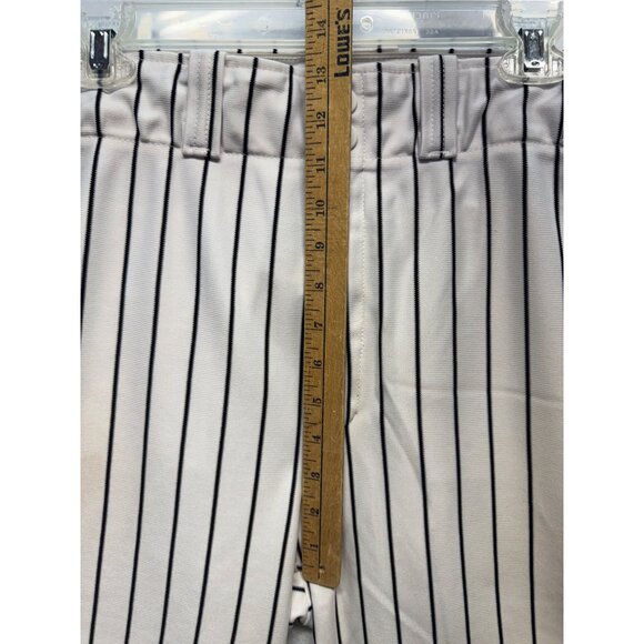 Wilson Mens XL Baseball Pants White With Black Pinstripes Polyester - Picture 7 of 10